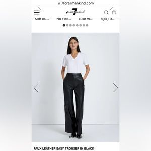 7 FAUX leather trousers